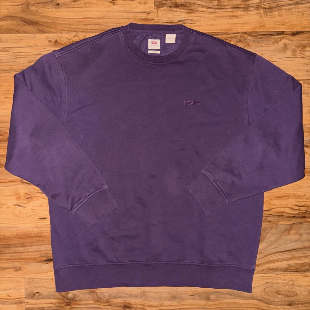 Levi's Men's Crewneck Sweater in Deep Purple